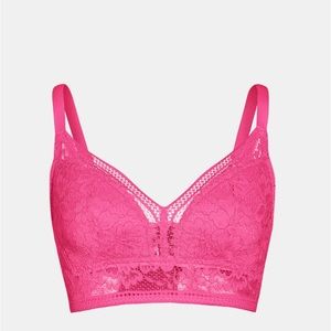 Knix longline shocking pink bralette